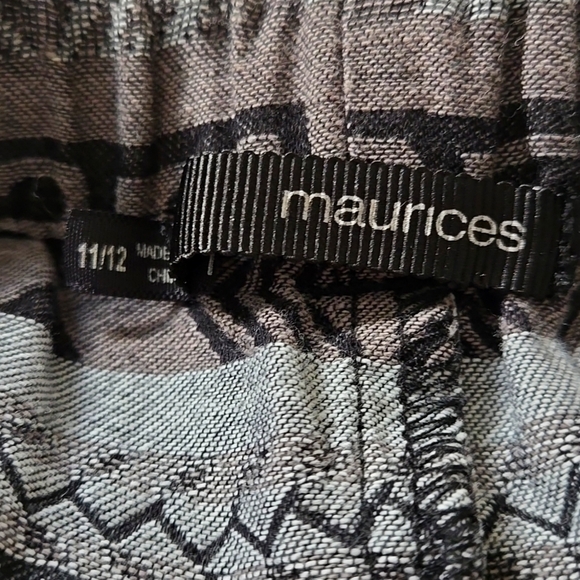 Maurices Aztec Southwestern Boho Artsy Dressy Shorts - Picture 7 of 9